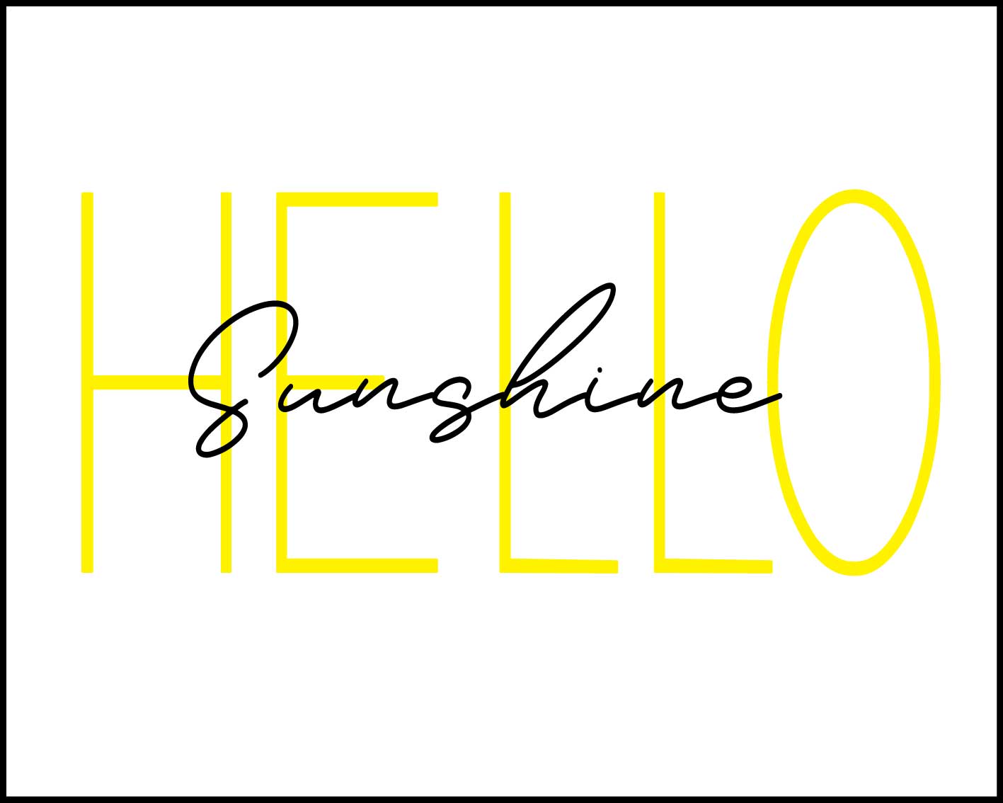 Hello Sunshine Poster
