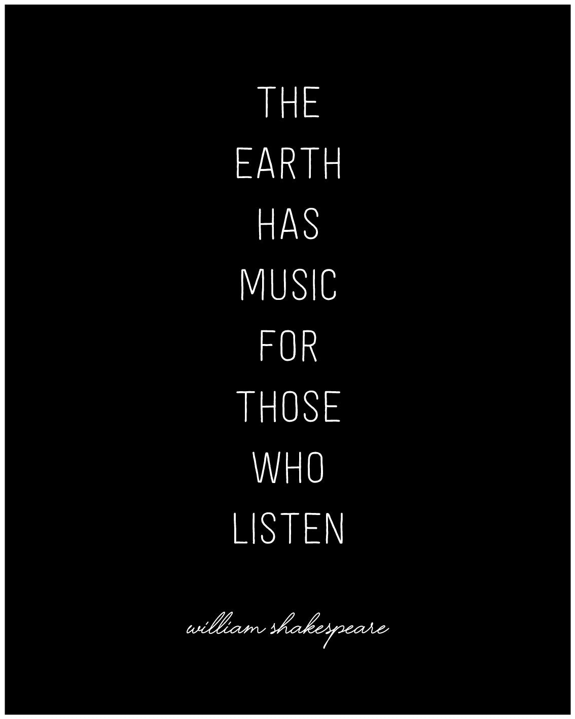 The Earth has music Poster