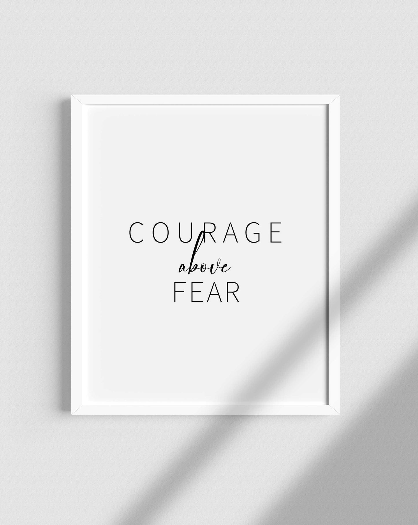 Courage above the fear Poster