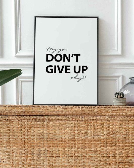 Don't give up Poster