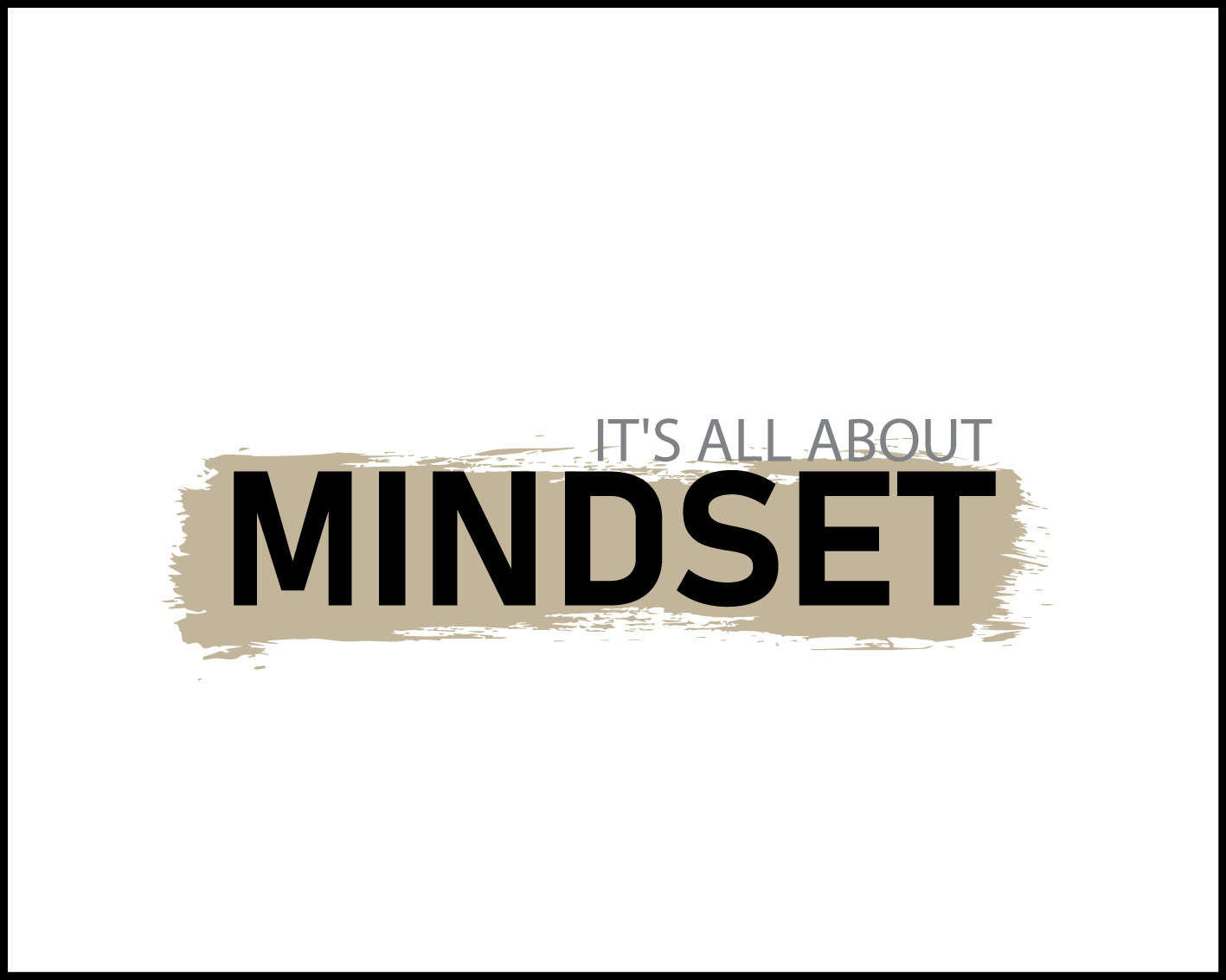 It's all about mindset Poster