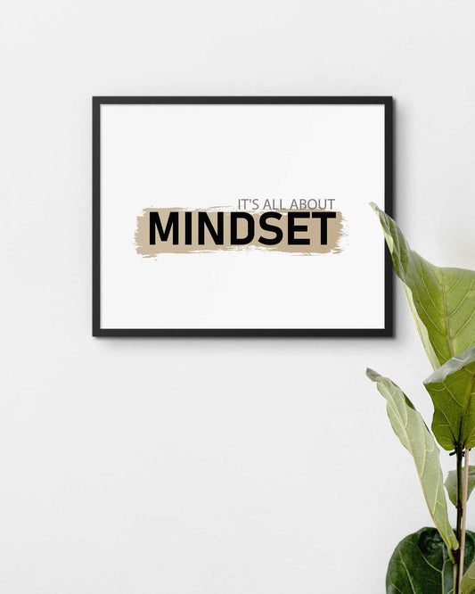 It's all about mindset Poster