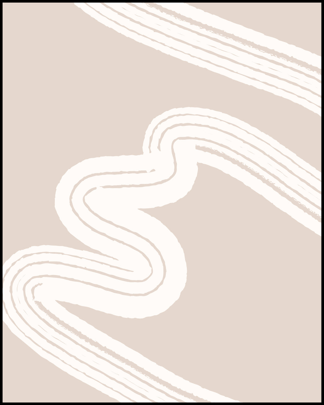 Neutral abstract with white lines Posters