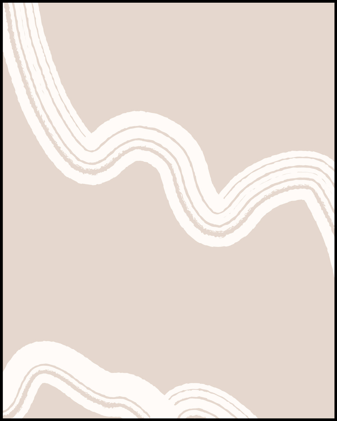 Neutral abstract with white lines Posters