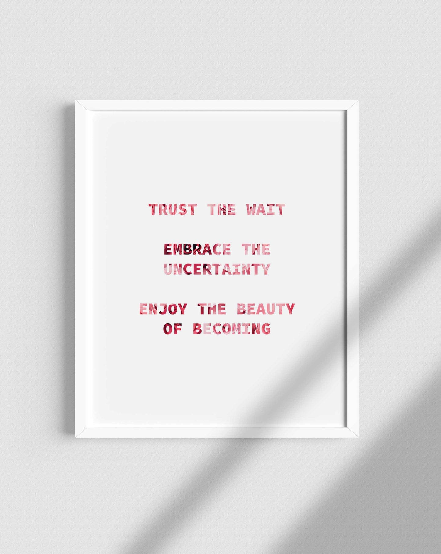 Trust the wait Poster