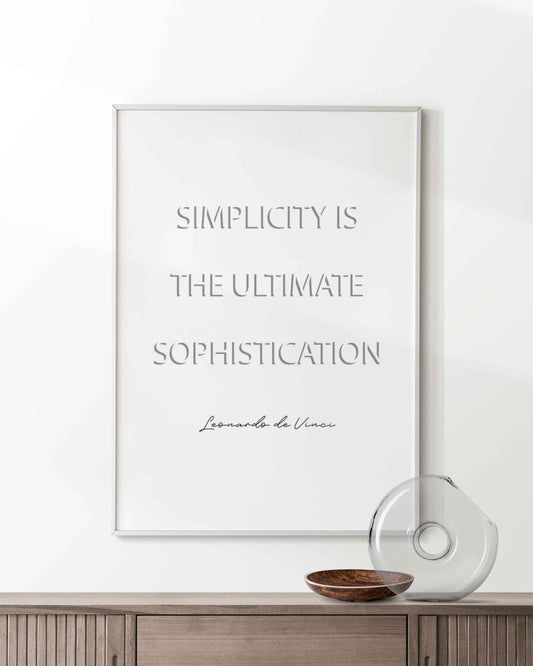 Simplicity Poster